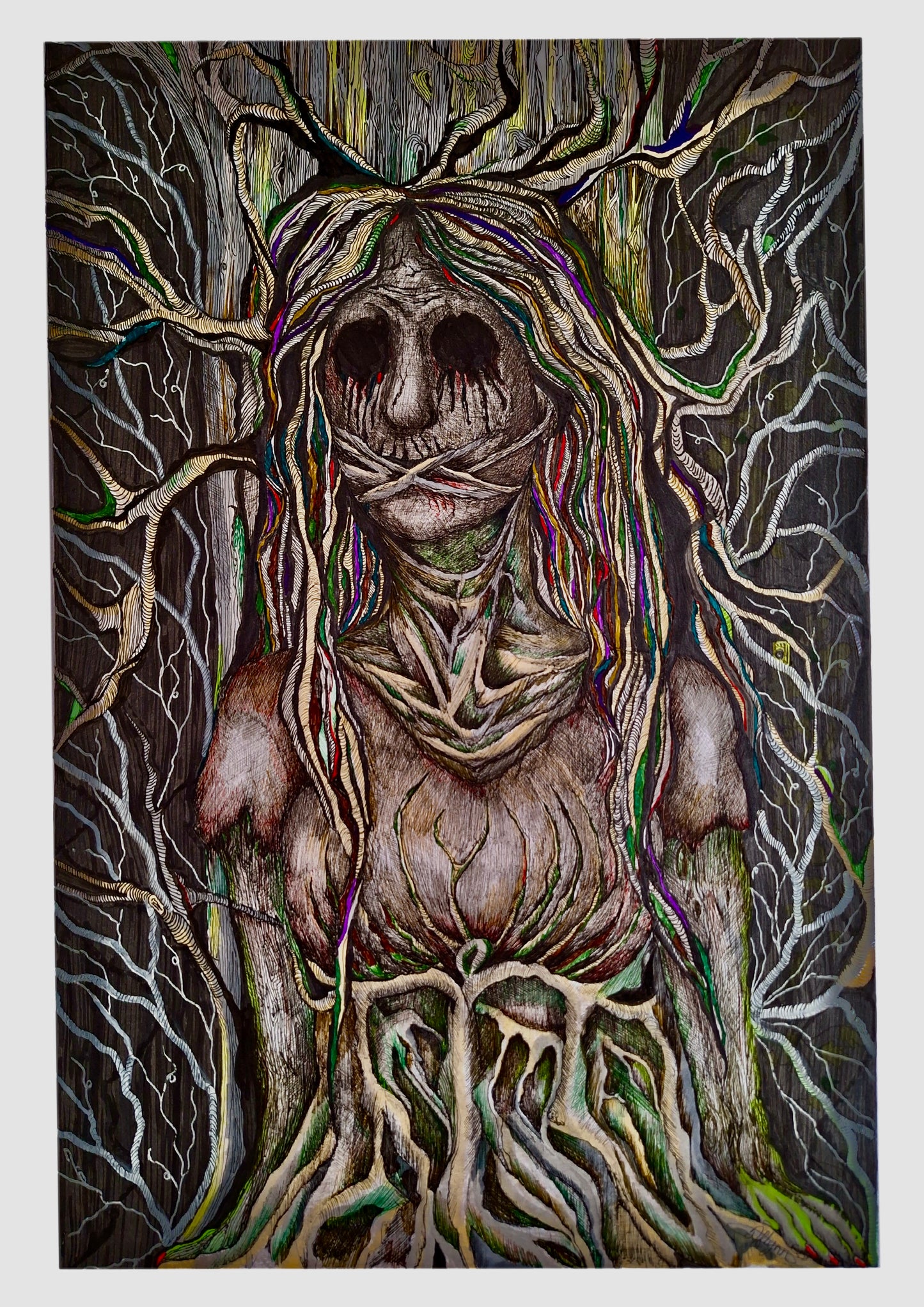 She took root in silence ( original) will be framed before sent.