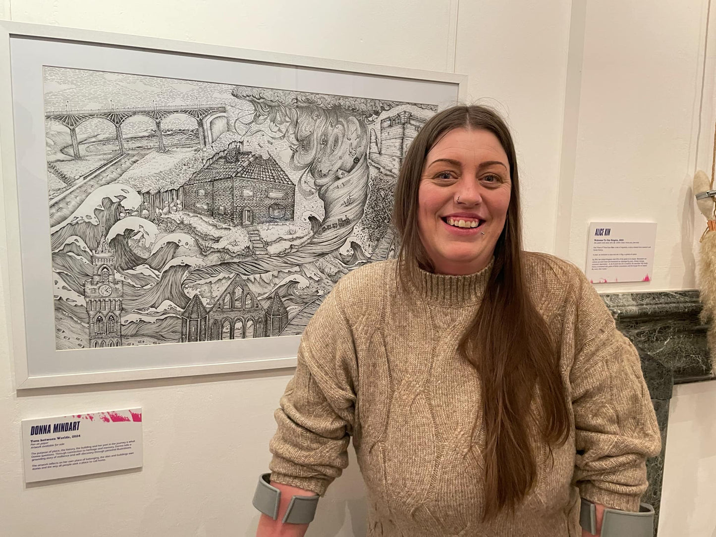 Torn between worlds.