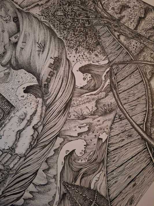 Torn between worlds.