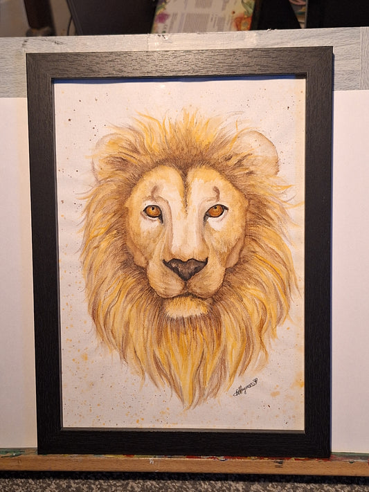 Lion water colour