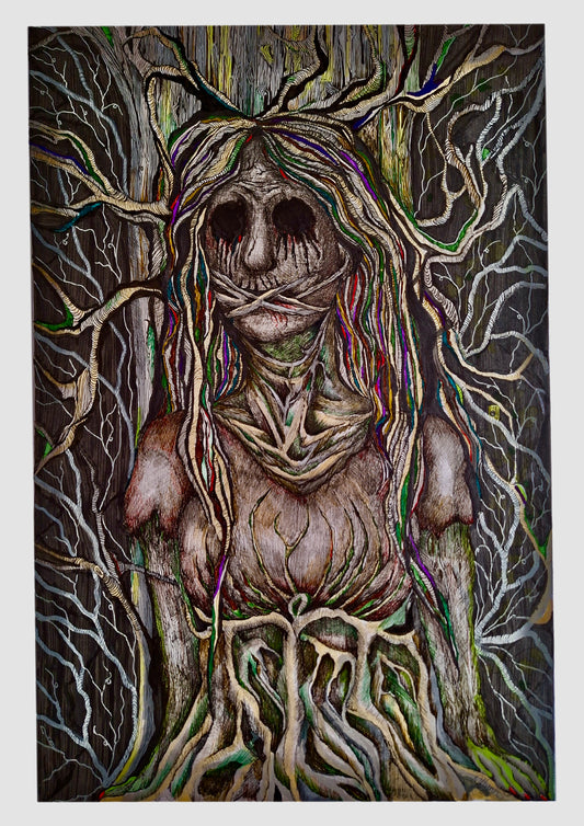 She took root in silence ( original) will be framed before sent.