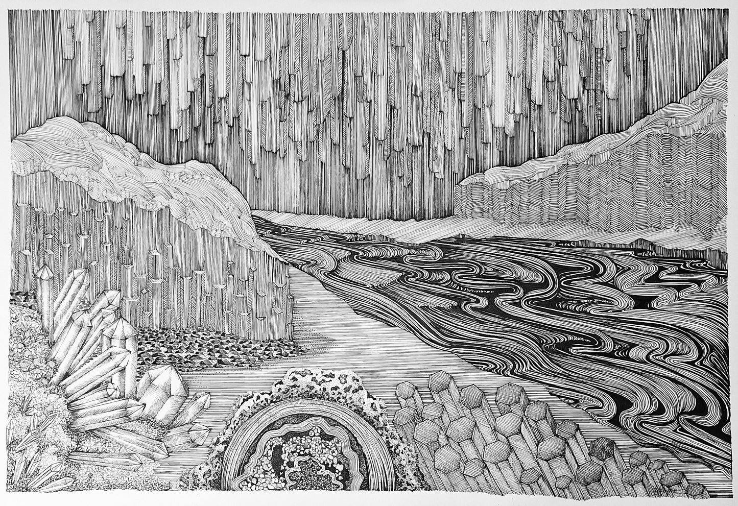 “Stones Flow” original